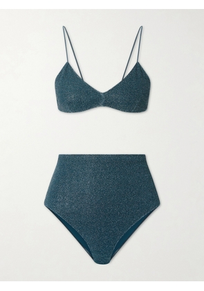 Oséree - Lumière Lurex Bikini - Blue - small,medium,large,x large
