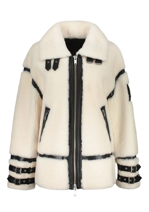 Moose Knuckles shearling jacket - White