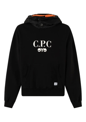 Junya Watanabe MAN x C.P. Company logo-print hoodie - Black
