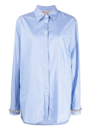 Nº21 striped cotton shirt - Blue