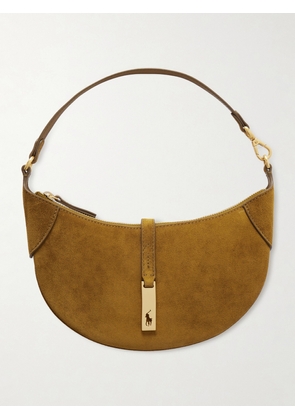 Polo Ralph Lauren - Polo Id Small Suede Shoulder Bag - Green - One size