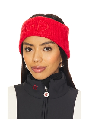 Goldbergh Warmth Headband in Red.