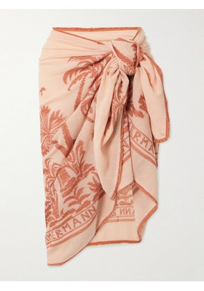 Zimmermann - Printed Cotton Pareo - Orange - One size
