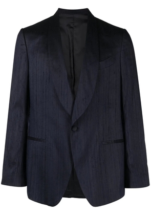 Lardini single-breasted silk blazer - Blue