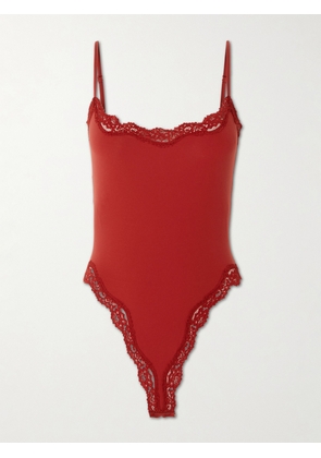 SKIMS - Fits Everybody Lace Cami Bodysuit - Brick - Red - XXS,XS,S,M,L,XL,2XL,3XL