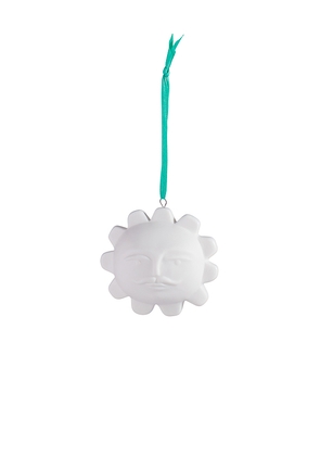 Jonathan Adler Sun Ornament in White.