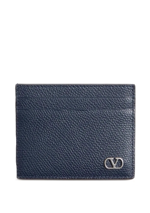Valentino Garavani grained VLogo Signature card holder - Blue
