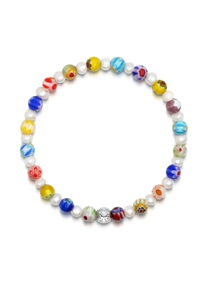 Nialaya Jewelry glass pearl-detail bracelet - Blue