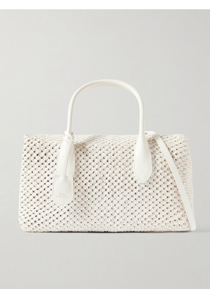 Polo Ralph Lauren - Woven Leather Duffel Bag - Off-white - One size