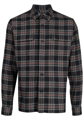 Vince Kingston plaid cotton shirt - Black
