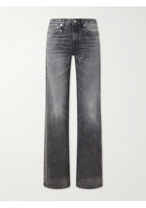 R13 - Effie Mid-rise Straight-leg Jeans - Black - 24,25,26,27,28,29,30,31