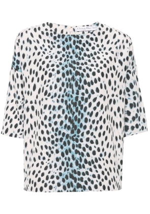 Christian Dior Pre-Owned 2010s animal-print blouse - Pink