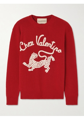 Valentino Garavani - Embroidered Wool Sweater - x small,small,medium,large,x large