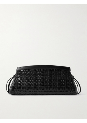 STAUD - Maude Woven Leather Clutch - Black - One size