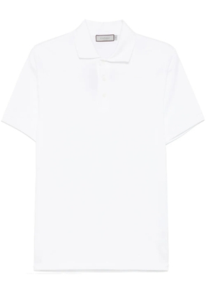 Canali cotton polo shirt - White