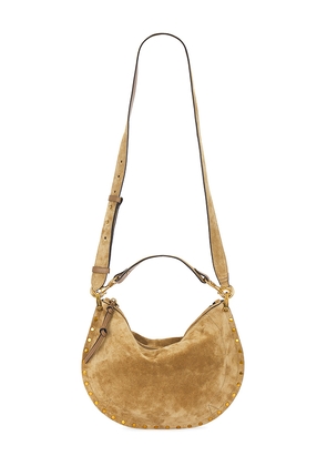 Isabel Marant Oskan Soft Zipped Bag in Taupe.