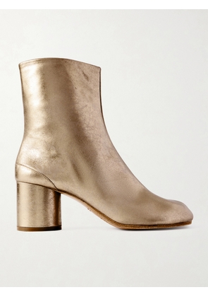 Maison Margiela - Tabi Split-toe Metallic Leather Ankle Boots - Gold - IT35,IT36,IT36.5,IT37,IT37.5,IT38,IT38.5,IT39,IT39.5,IT40,IT40.5,IT41
