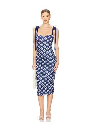 Free People x Intimately FP Printed Got Glam Slip in Navy. Size L. Also in M.