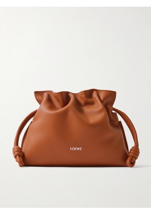 LOEWE - Flamenco Mini Leather Clutch - Brown - One size