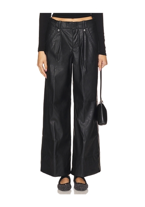 Free People x REVOLVE Afton Faux Leather Trouser in Black. Size 10. Also in 12.