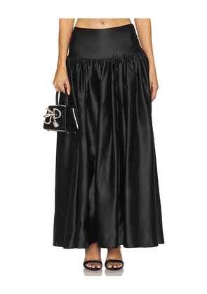 For Love & Lemons Nelly Maxi Skirt in Black. Size L. Also in M, S.