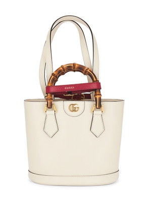 FWRD Renew Gucci Diana Tote Bag in White.