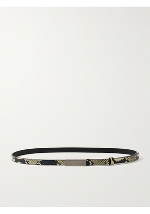 KHAITE - Empire Snake-effect Leather Belt - Animal print - 70,75,80,85,90