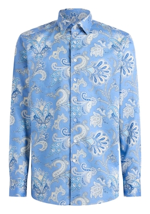 ETRO Maxi Flower Paisley shirt - Blue