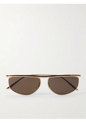 Oliver Peoples - + Khaite 1986 D-frame Tortoiseshell Acetate And Gold-tone Metal Sunglasses - One size