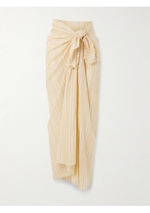 Faithfull - Lomas Striped Cotton Pareo - Yellow - One size