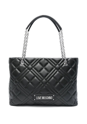 Love Moschino quilted tote bag - Black