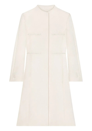 Courrèges Heritage logo-appliqué coat - Neutrals