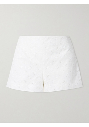 Faithfull - Olivia Broderie Anglaise Shorts - White - x small,small,medium,large,x large
