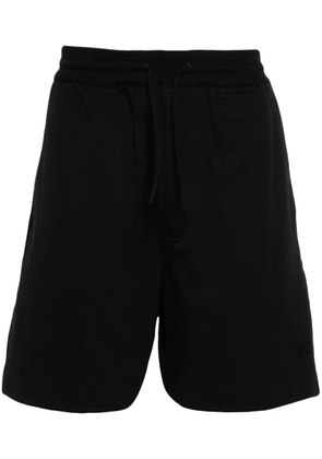 Y-3 logo-print track shorts - Black