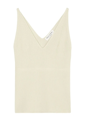Marc O'Polo ribbed V-neck tank top - Neutrals