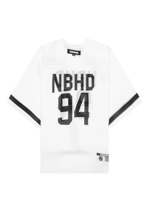 Neighborhood V-neck hockey T-shirt - White
