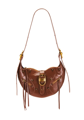 JW PEI Tessa Crushed Shoulder Bag in Brown.
