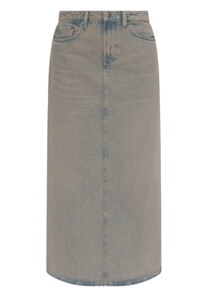 SAMSOE SAMSOE denim midi skirt - Blue