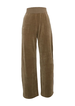 Sonia Rykiel Pre-Owned wide-leg velvet trousers - Brown