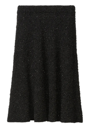 Fabiana Filippi textured-finish midi skirt - Black