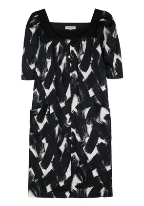 Saint Laurent Pre-Owned 1980s cotton dress - Black