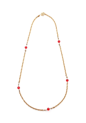 CHANEL Pre-Owned 1980s CC beaded necklace - Gold