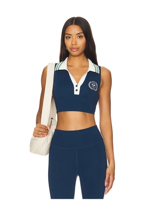 IVL Collective Polo V Neck Top in Navy. Size 10. Also in 12, 14.