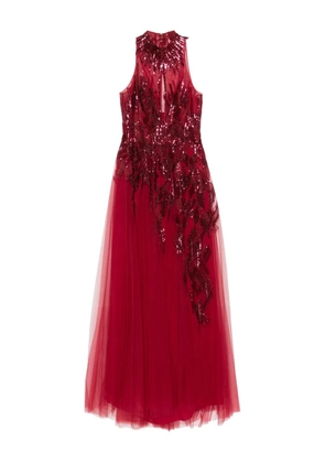 Saiid Kobeisy beaded gown - Red