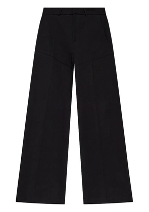 IRO wide-leg cotton trousers - Black
