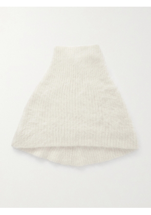 TOTEME - Ribbed Alpaca-blend Neck Warmer - Cream - One size