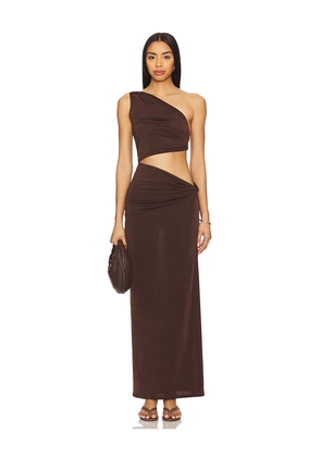 JADE SWIM Yana Dress in Brown. Size L. Also in M, XL.