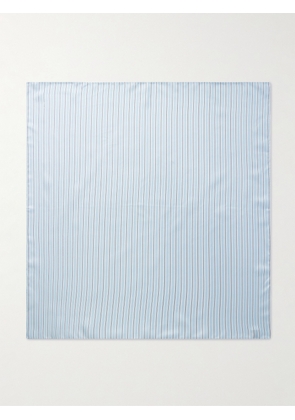 TOTEME - Signature Striped Silk-twill Scarf - Blue - One size