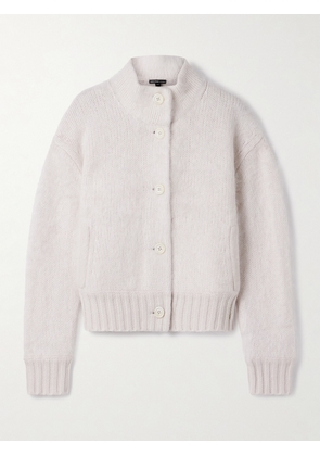 James Perse - Halo Brushed-cashmere Cardigan - Off-white - 01,2,3,4