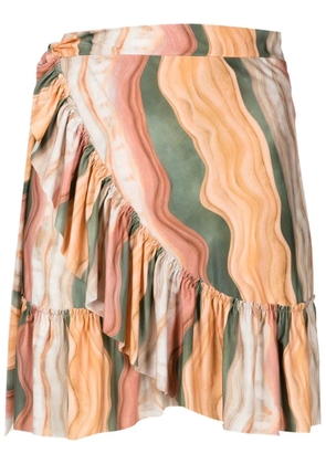 Lygia & Nanny Laurita ribbed mini skirt - Brown